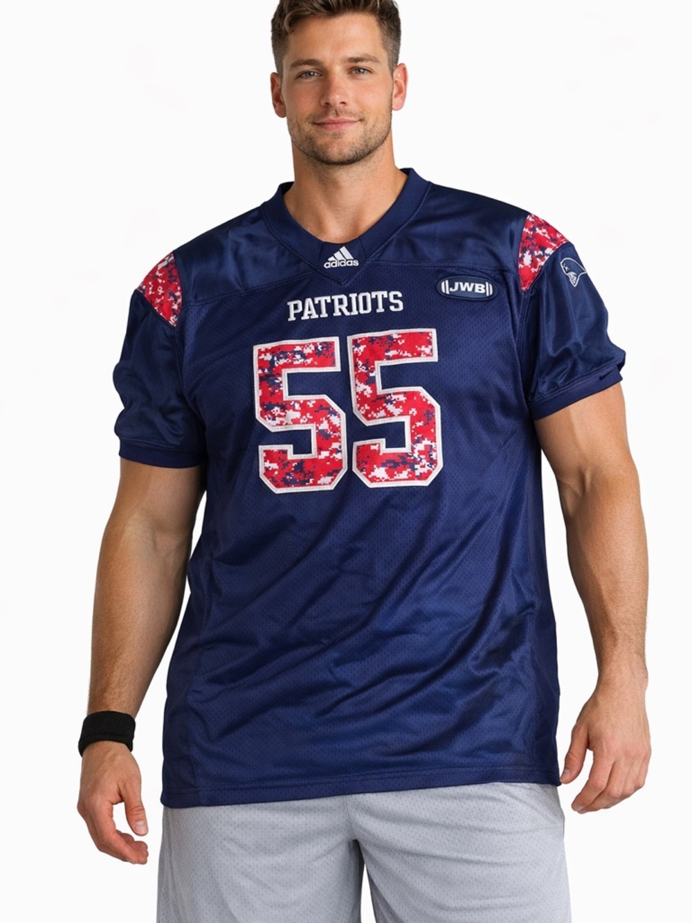 Adidas New England Patriots Jersey Men's 2XL Blue #55
Camo Football NFL